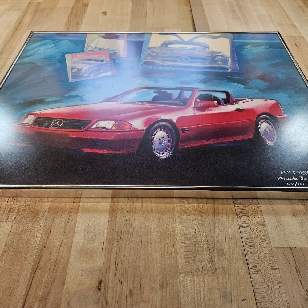 Mercedes-Benz 1990 500SL Limited Print Dennis Hoyt Numbered 144/200 18